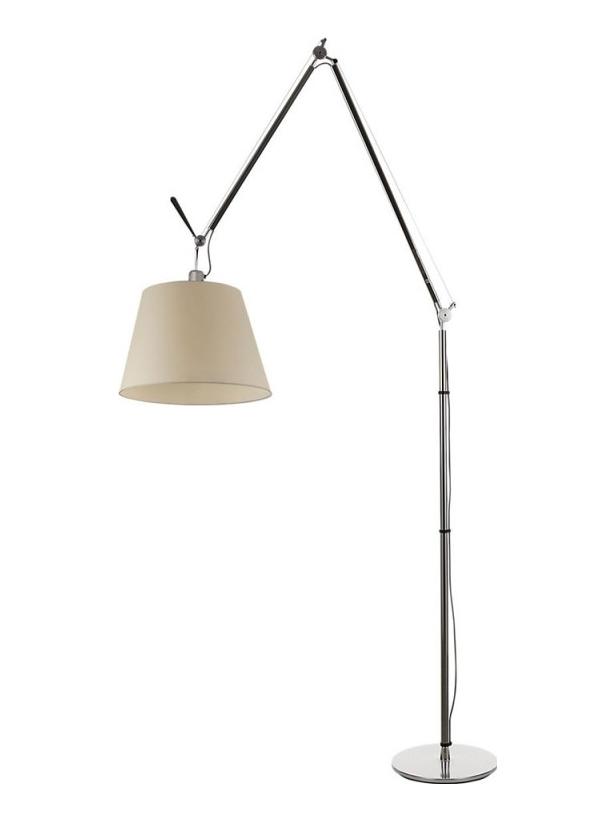 Tolomeo Mega Floor E27 LED Lamp in Parchment Paper 360