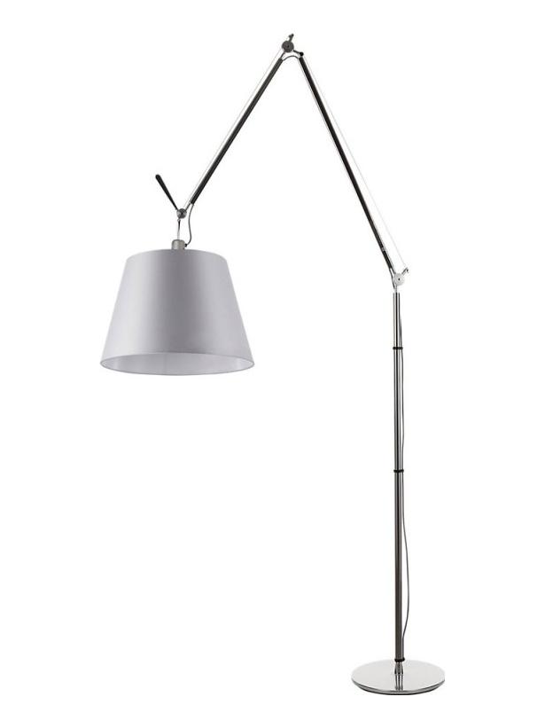 Tolomeo Mega Floor E27 LED Lamp in Satin 420