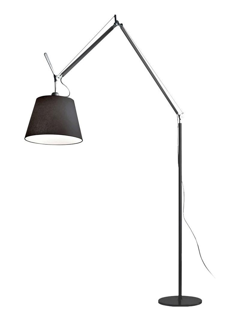 Tolomeo Mega Floor Lamp Black Fabric
