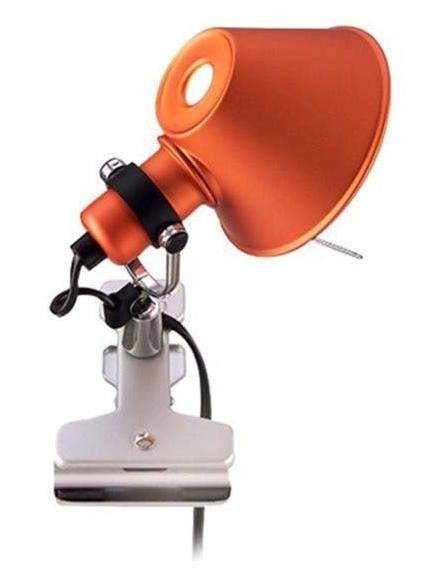 Tolomeo Micro Pinza Orange Table Wall Lamp