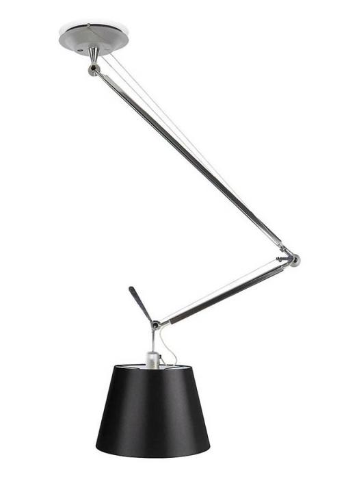 Tolomeo Off Center Suspension Lamp Black Diffuser D360