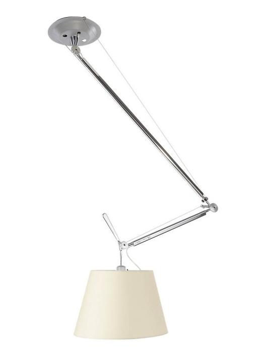 Tolomeo Off Center Suspension Lamp Parchment Diffuser D240
