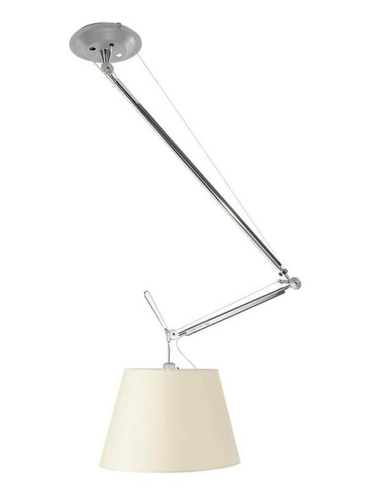 Tolomeo Off Center Suspension Lamp Parchment Diffuser D320
