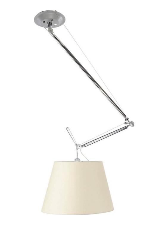 Tolomeo Off Center Suspension Lamp Parchment Diffuser D420