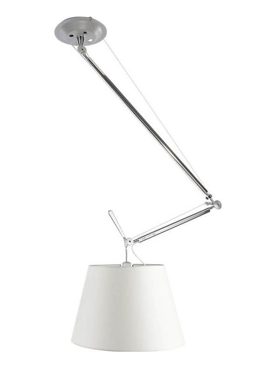 Tolomeo Off Center Suspension Lamp Satin Diffuser D420
