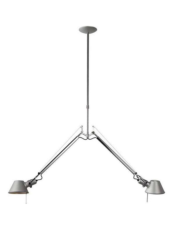 Tolomeo Two Arms Suspension Aluminum Color