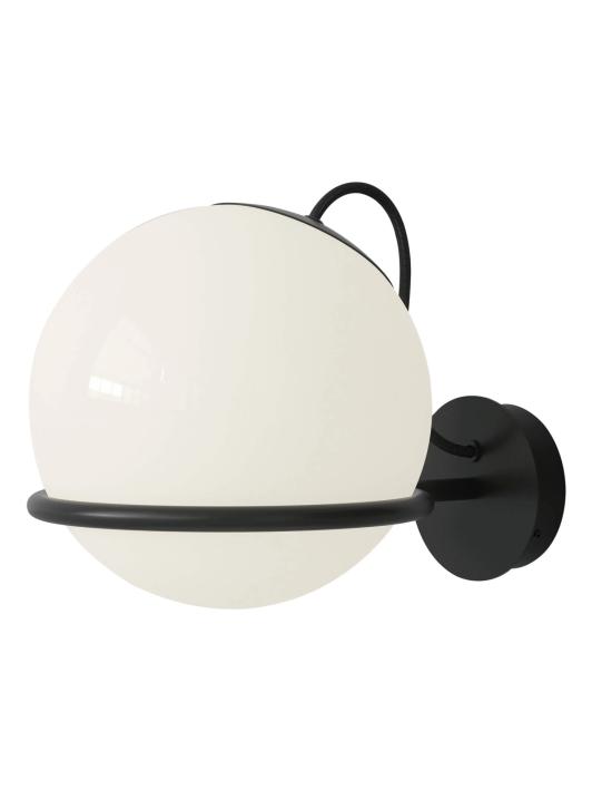 Model 238/1 Elegant Wall Lamp with Blown Glass Sphere Diffuser