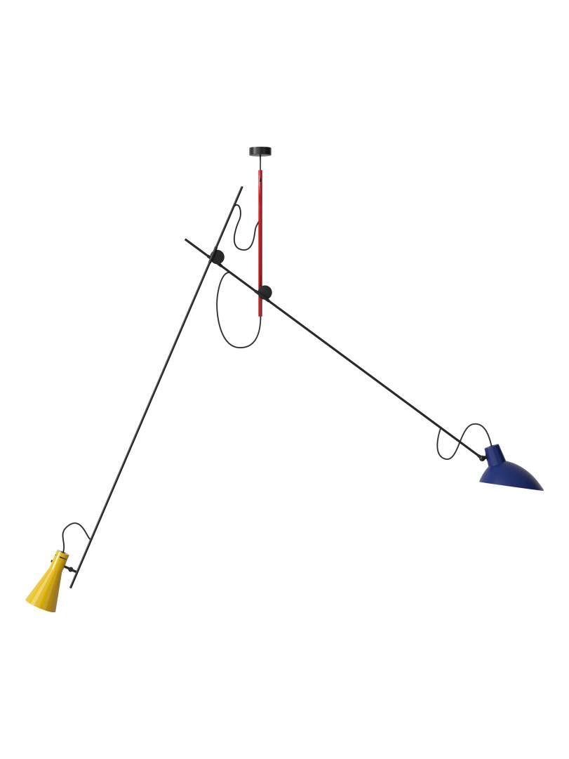 VV Cinquanta Elegant Suspension Lamp with Adjustable Arms