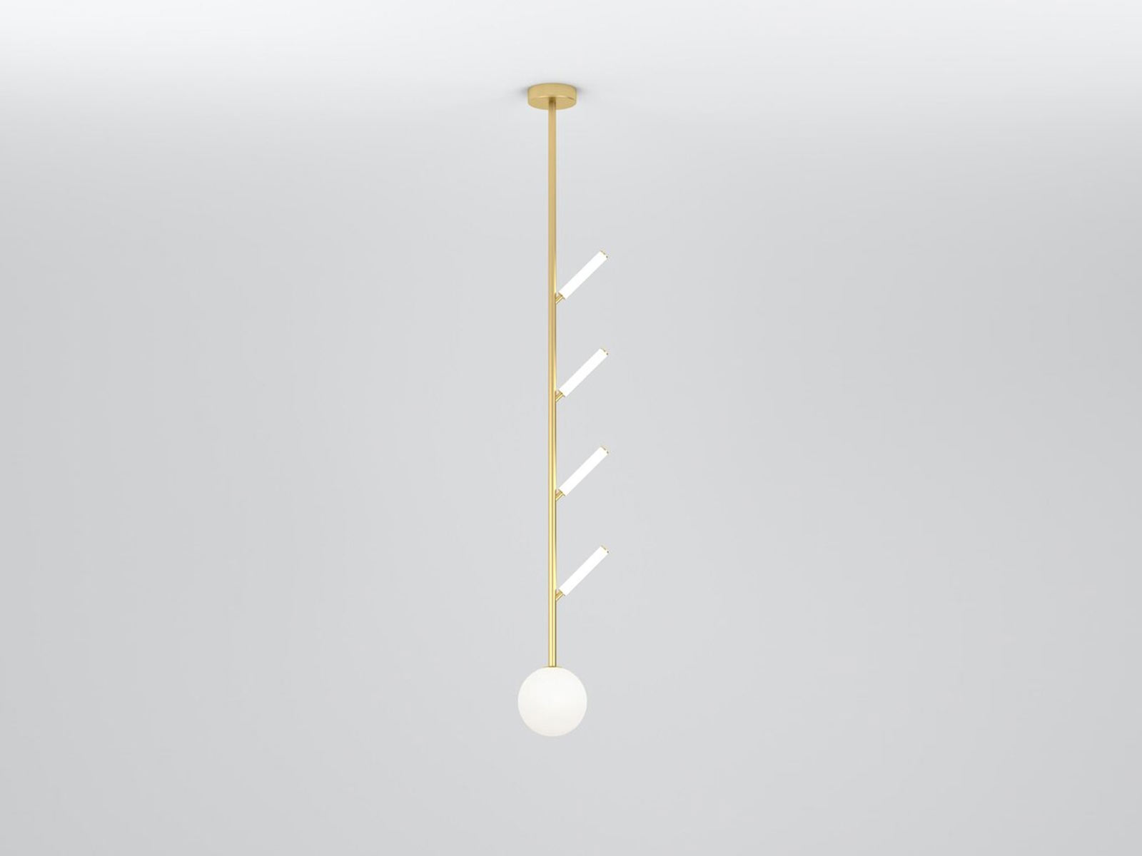 Arrow Short 4 tubes up - Suspension Lamp