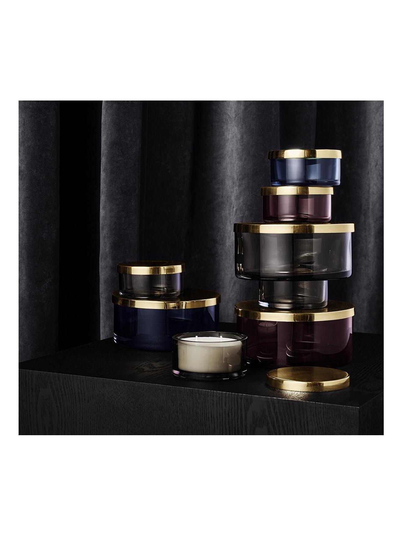 Tota Jar - Small Box with Lid Black/Brass