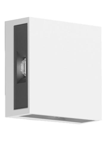 Square led wall light 4 emissions IP65
