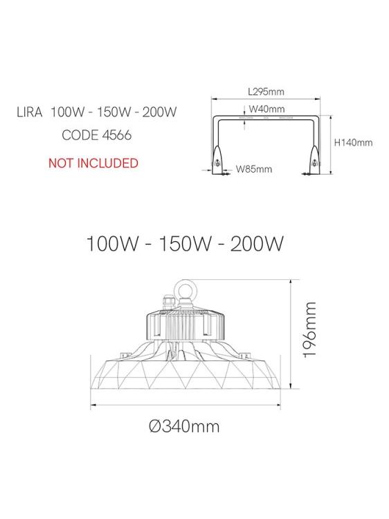 Ufo Lens led high bay IP65