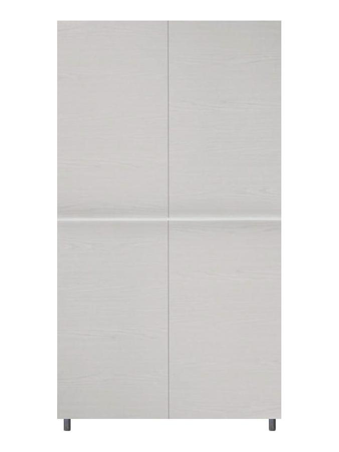 Linear - Shoe Rack L. 100 - Olmo White Structure and Handles / Olmo White Doors