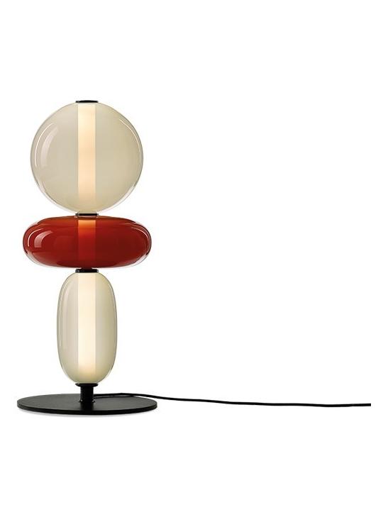 Pebbles Dimmable LED Table Lamp in Crystal