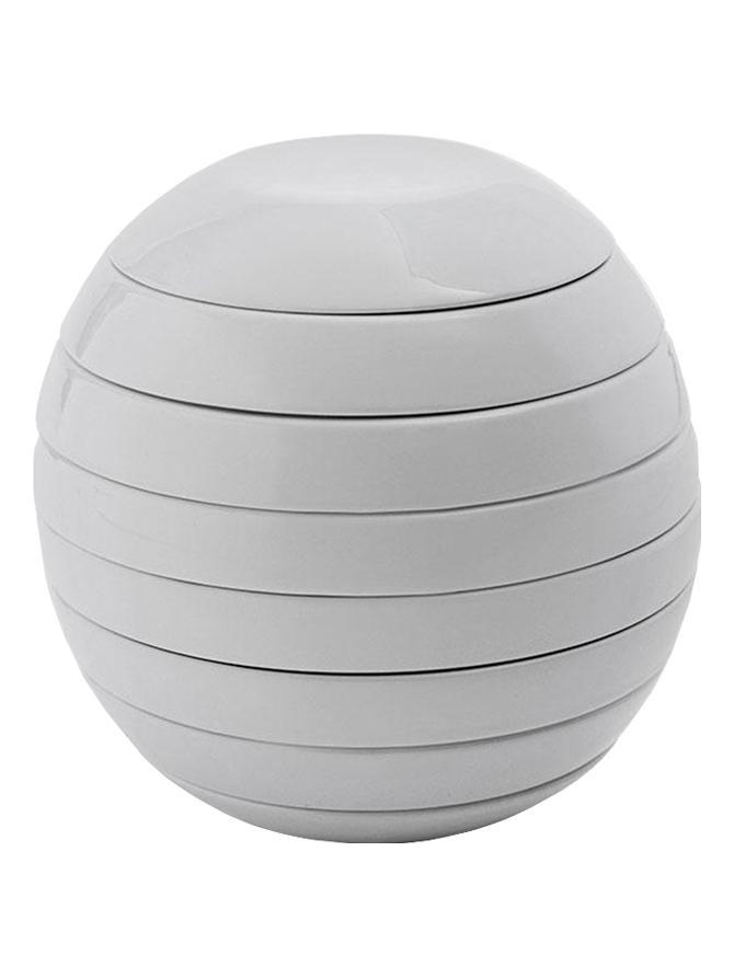 Giulietta e Romeo Set of plates for 2 people - Glossy White 