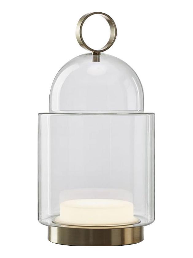 Dome Nomad Small Table Lamp Portable - Transparent/Brass