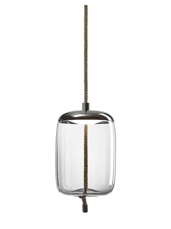 Knot Cilindro Suspension Lamp - Glass Transparent
