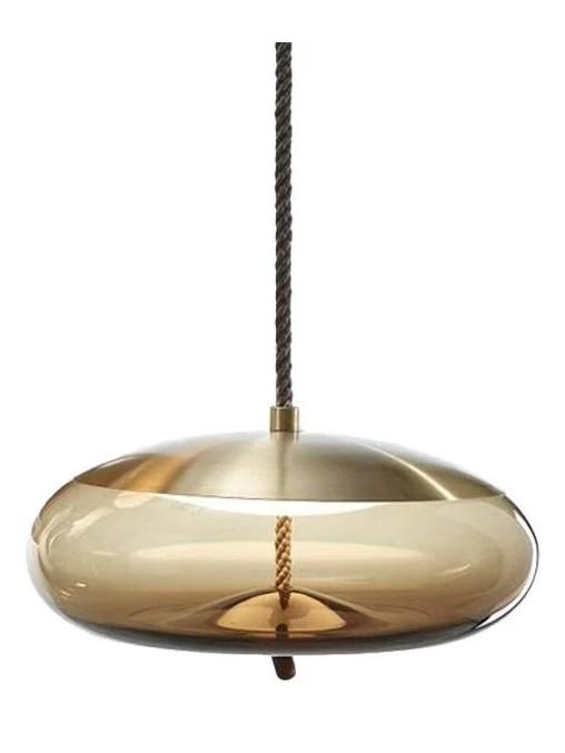 Knot Disco Suspension Lamp - Glass Smoke Brown/Transparent
