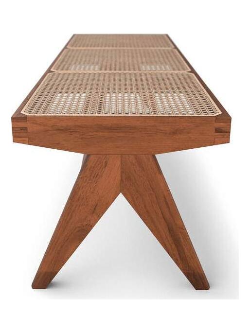 057 Civil Bench - Dark Walnut Stained Oak