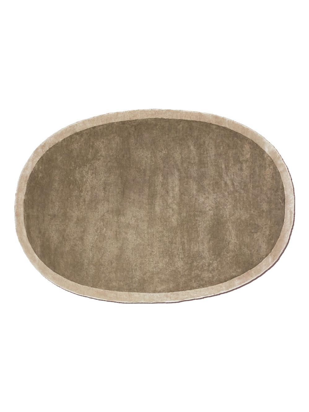 084 In Touch Oval Rug - Ice Grey / Beige