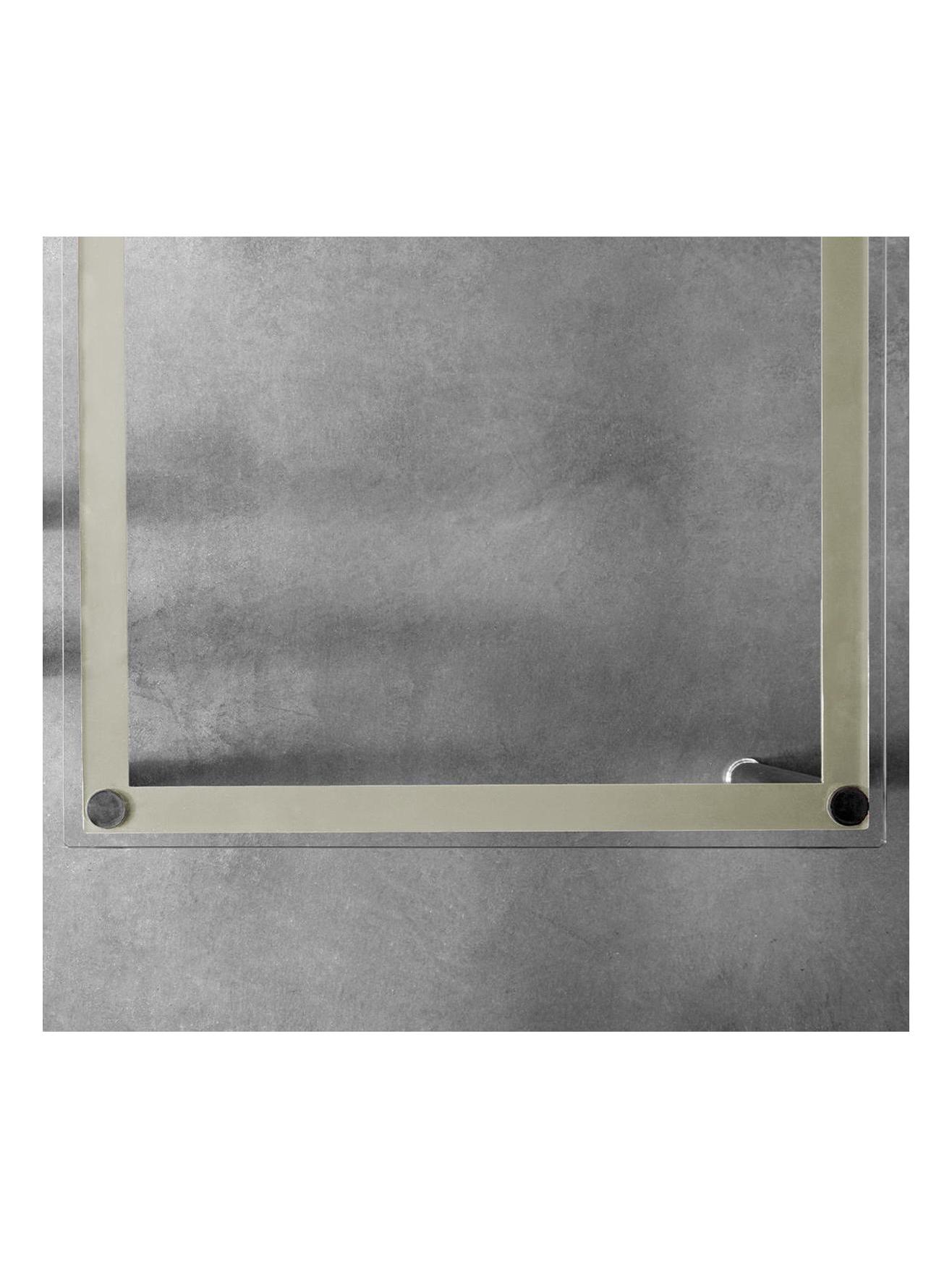 10 Table en Tube, Basse - CoffeeTable Matt Mud/Glass Top