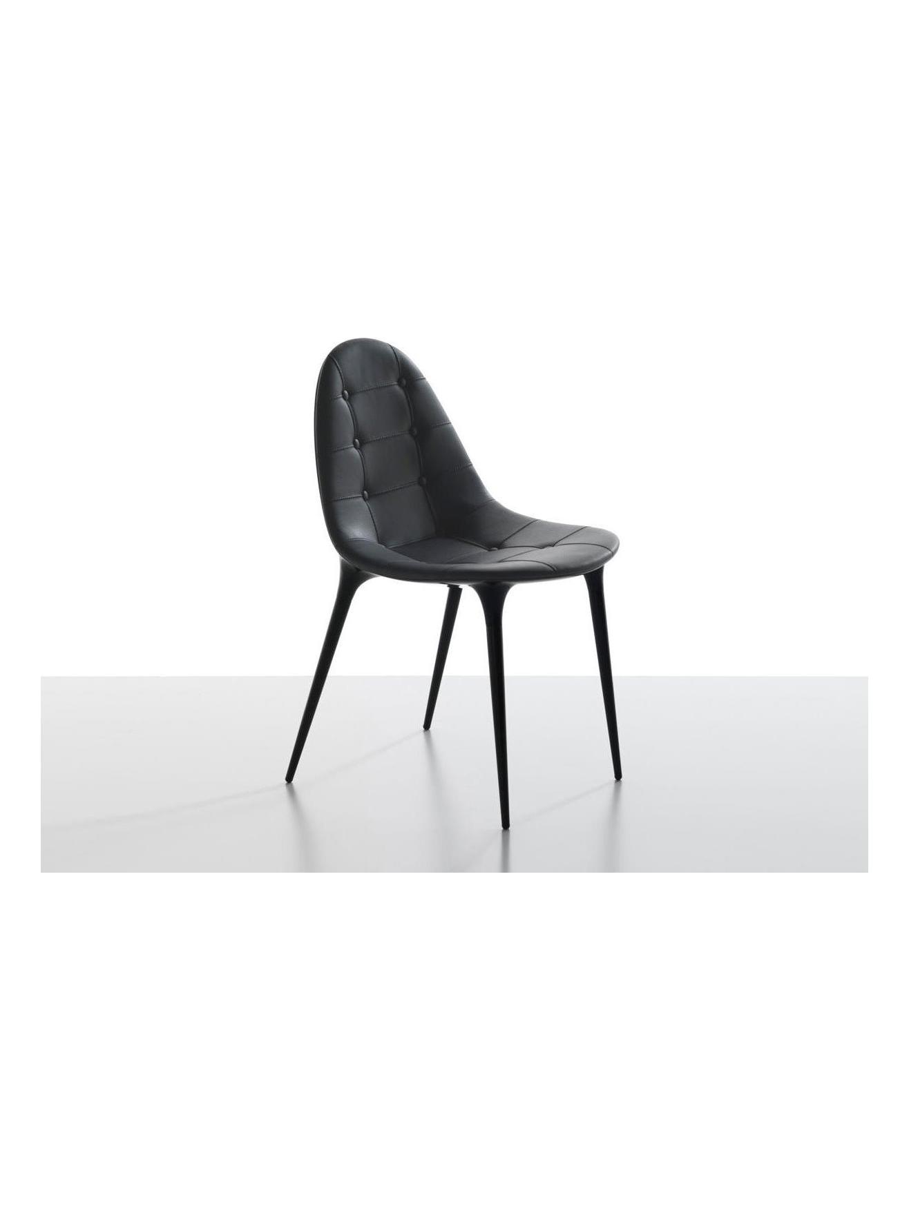 245 Caprice Chair - Matt Black Nylon Shell / 606 Graphite Leather
