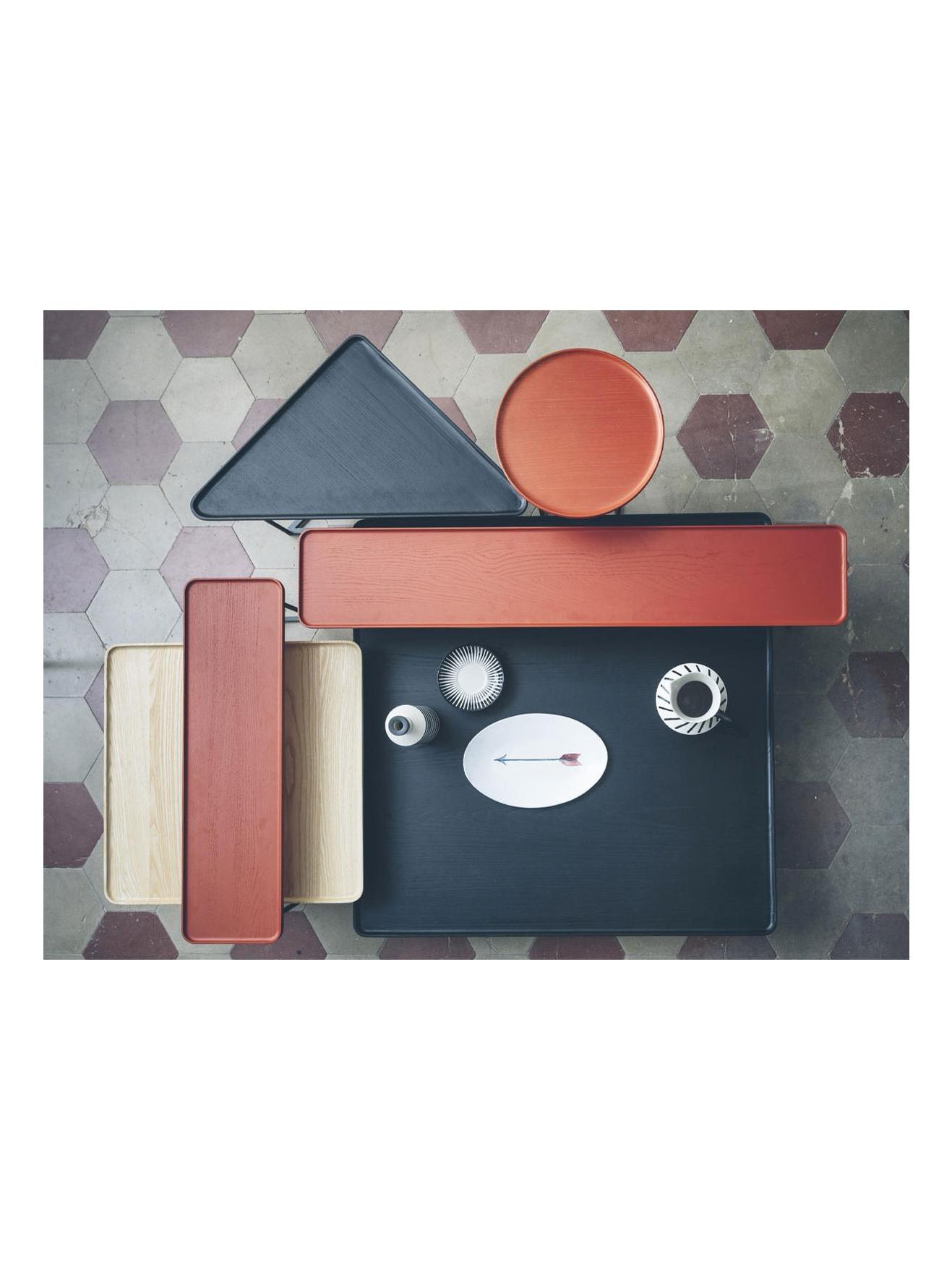 381 Torei H. 51 Round Coffee Table - Red Ash