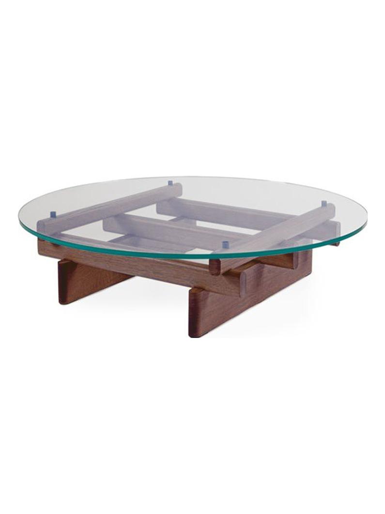 564 Sengu Coffee Table - Round - Canaletto Walnut Base