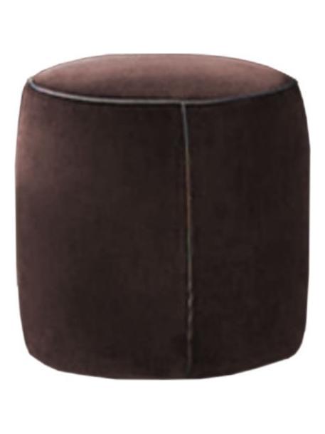 Dress-Up! Pouf Ø 40 - Leather 13Z367 Moka