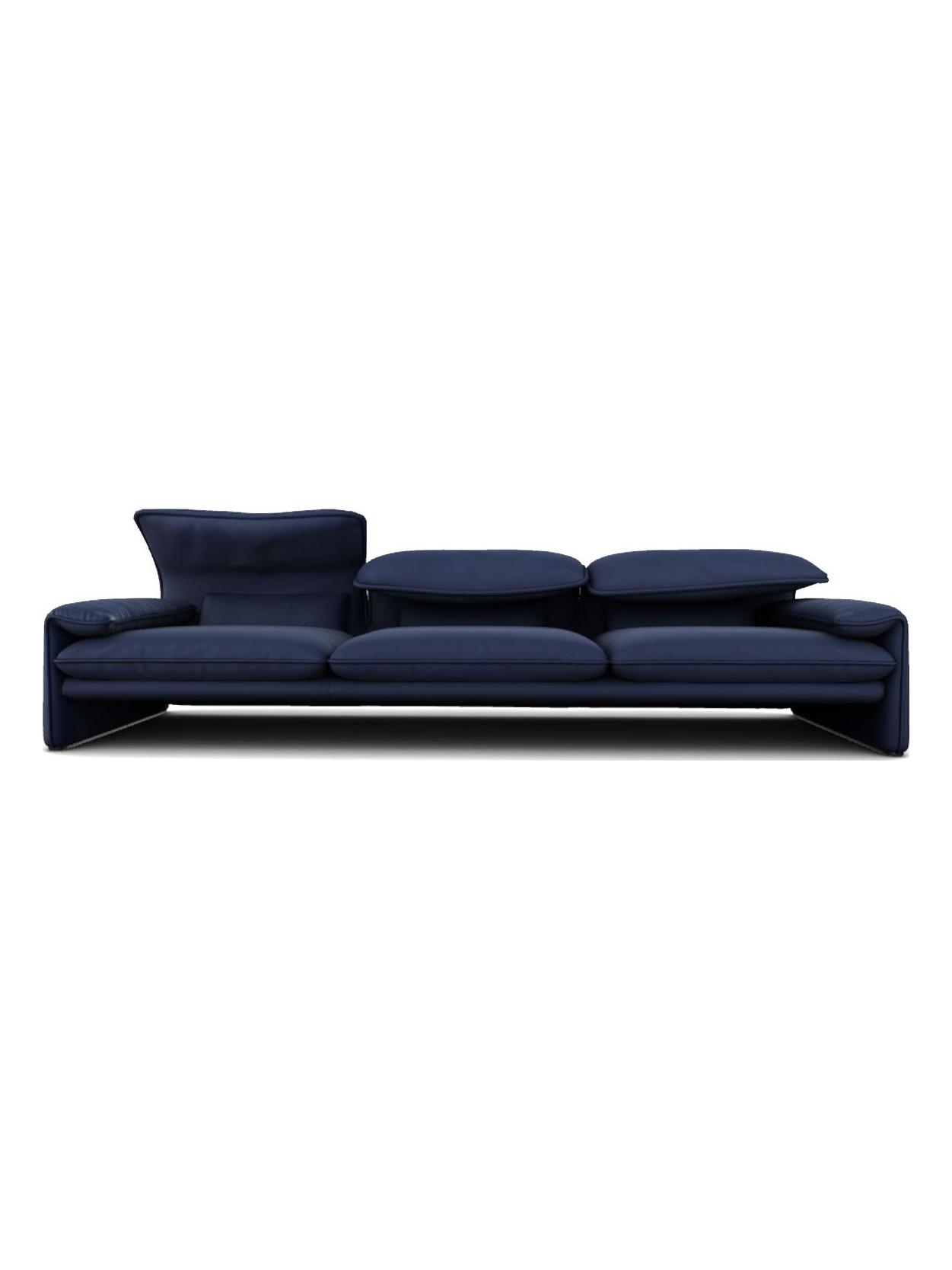 Maralunga Maxi 3 Seater Sofa / Ortigia Prussia