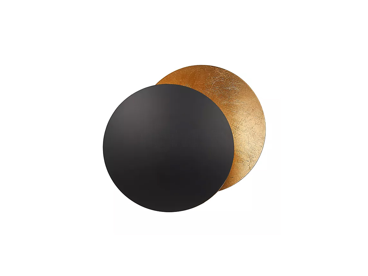 Lederam W 25 Wall Lamp - Black/Gold