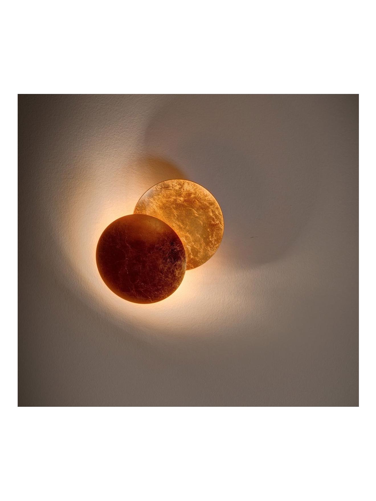 Lederam W Wall Lamp Ø 17 - Copper