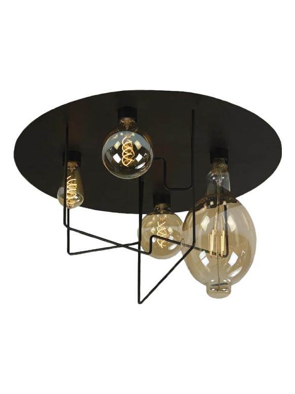 Cattaneo LP Vintage Black Ceiling Lamp