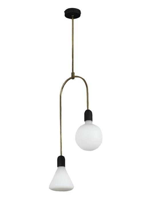 Cattaneo Smith 2S Suspension Lamp 2 Arms Brass