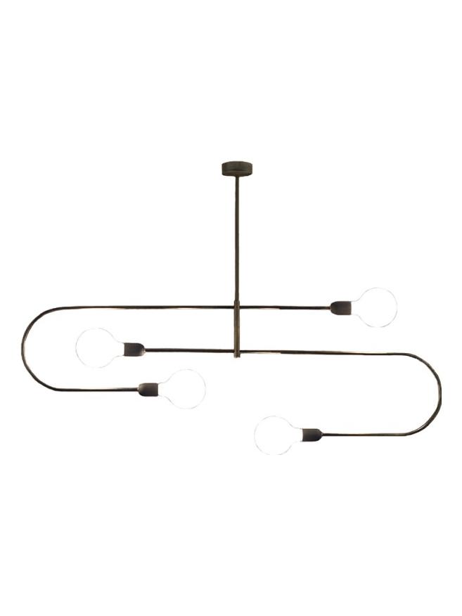 Cattaneo Smith 4S Suspension Lamp in Brass 4 Sources
