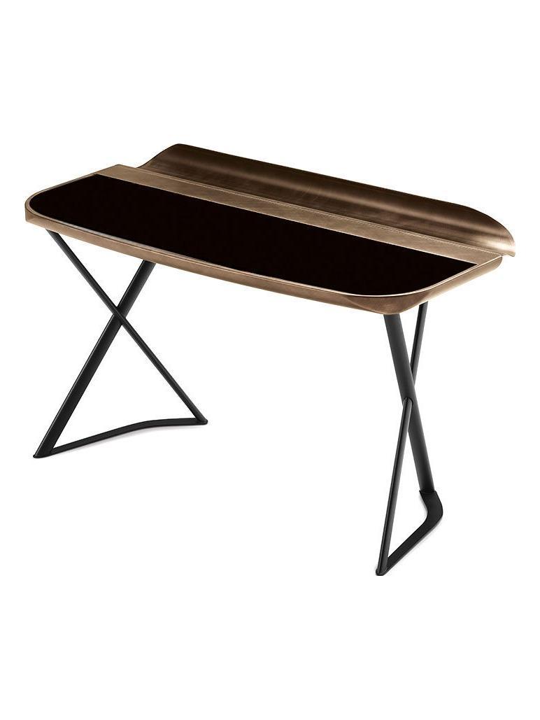 Cocoon Leather Desk - 73 Black / GFM18