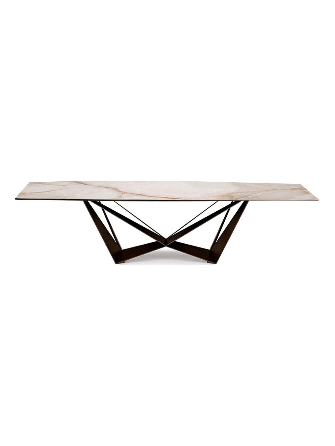 Skorpio Keramic Table - 300x120 / Marmi Alabastro KM02 / GFM73
