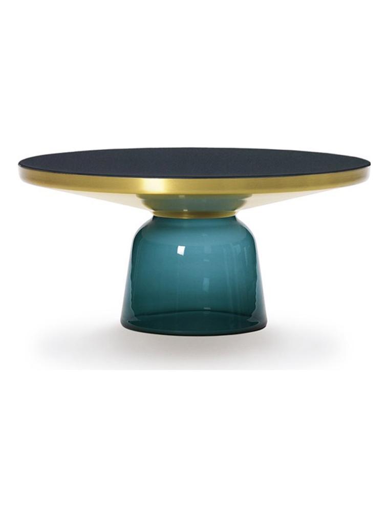 Bell Coffee Table Montana Blue/Brass and Crystal Black