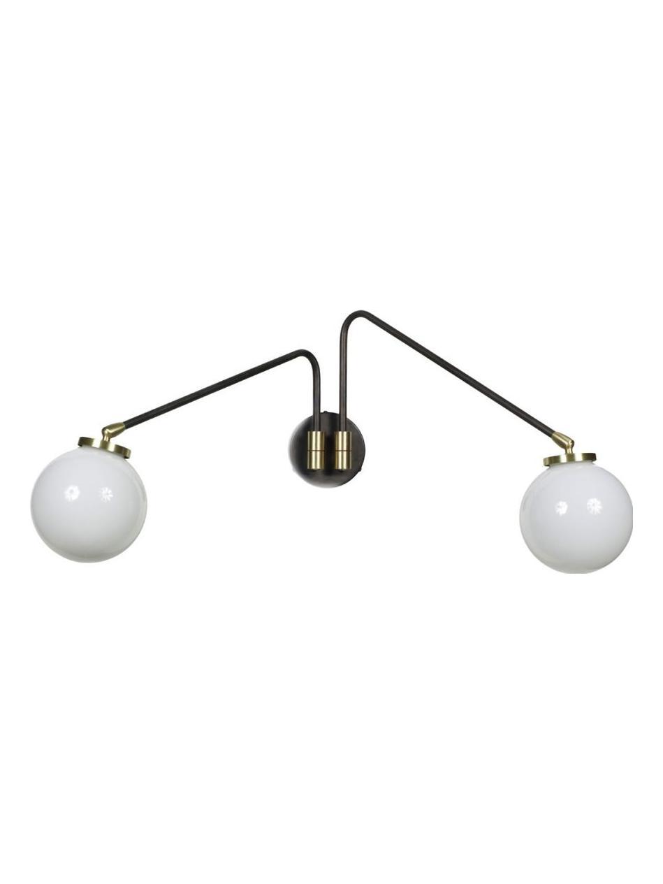 Array Twin Opal Wall Lamp