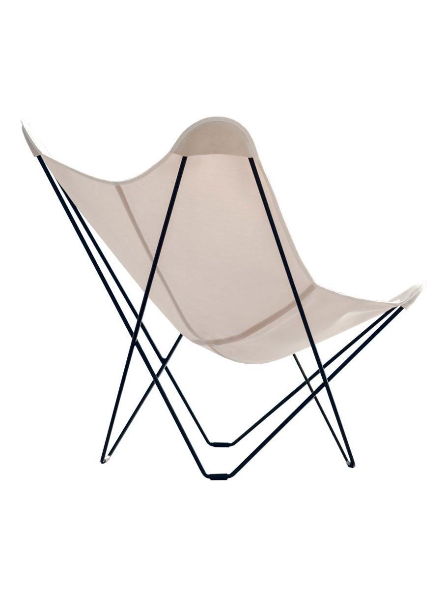 Butterfly Chair Outdoor Sunbrella Sunshine Mariposa - Black Frame