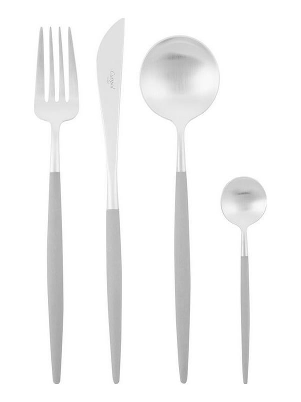 Goa Matt Brushed Steel Set 24 pcs