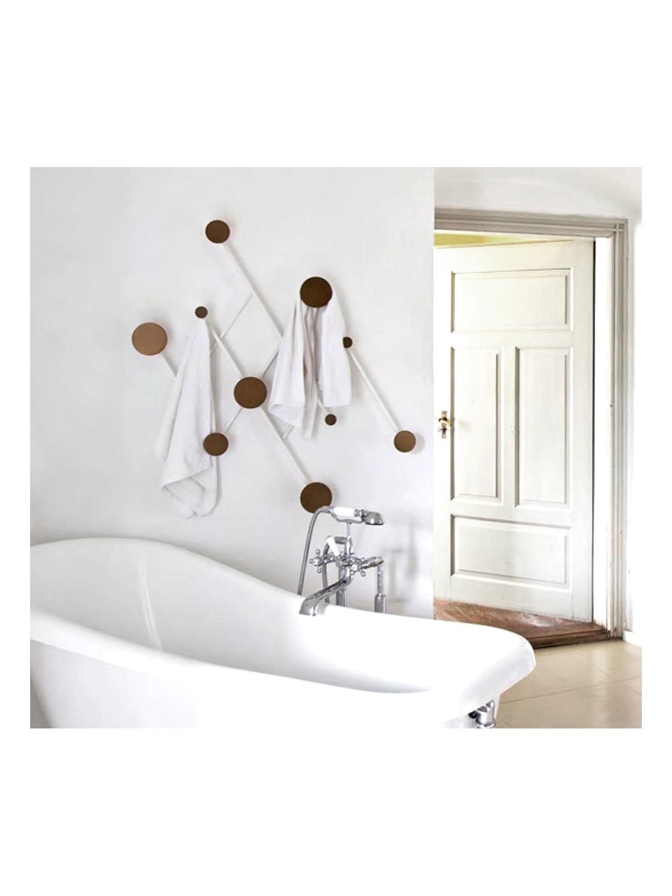 Memoir Coat Stand White/Brass