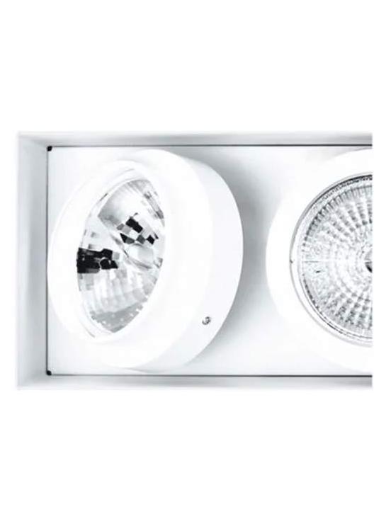 Punto 2 PL Ceiling Lamp - Matt White - with 2 LED Modules
