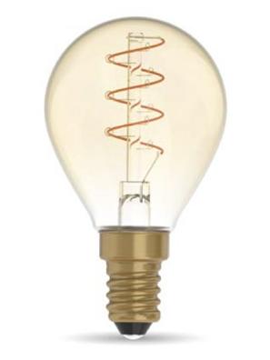 Daylight Carbon spiral G45 LED bulb E14 2.5W dimmable