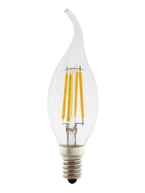 Daylight LED Bulb C35 Candle E14 4W 2700K 470lm Clear