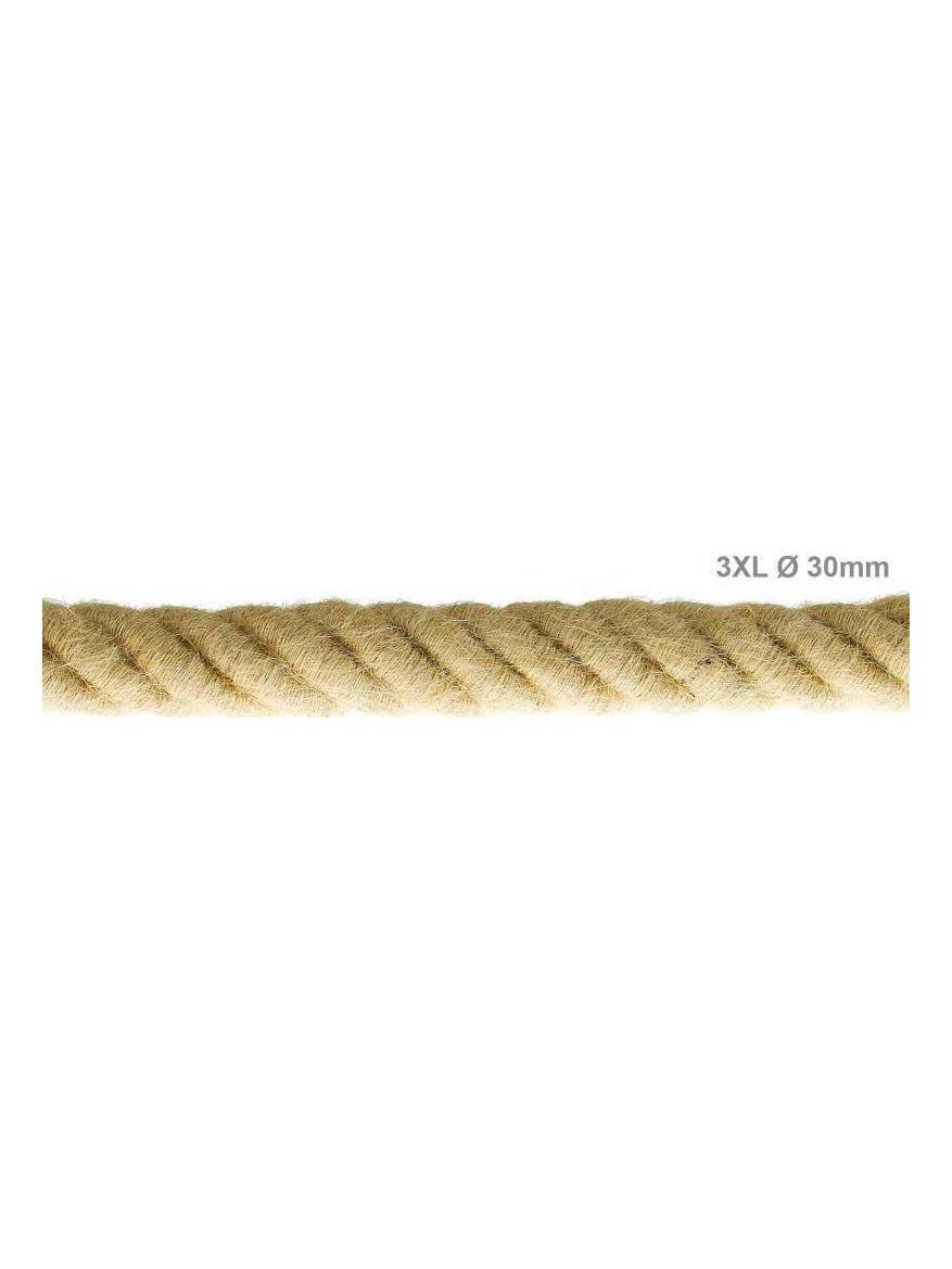Electric Cable XL Jute Cord 3x Spiral Braided Twisted