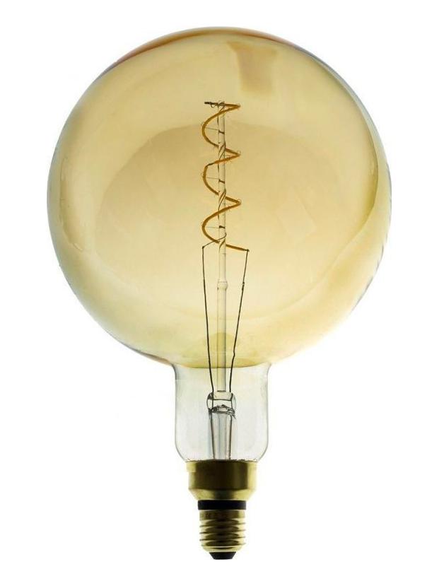 Lampadina LED Curved Vintage XL G200 Gold E27 5W Dimmable
