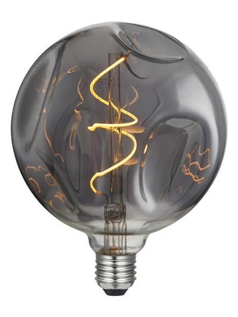 LED Curved Globe bulb D140 BUMPED E27 5W Smoky Gray Dimmer