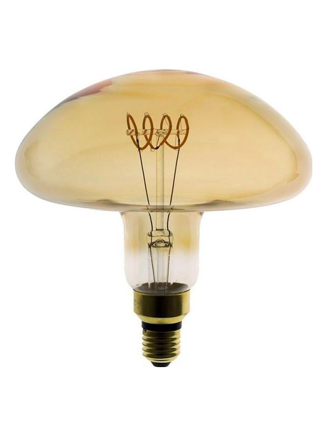 LED Curved Lamp Vintage XL Amber Mushroom E27 5W Dimmable