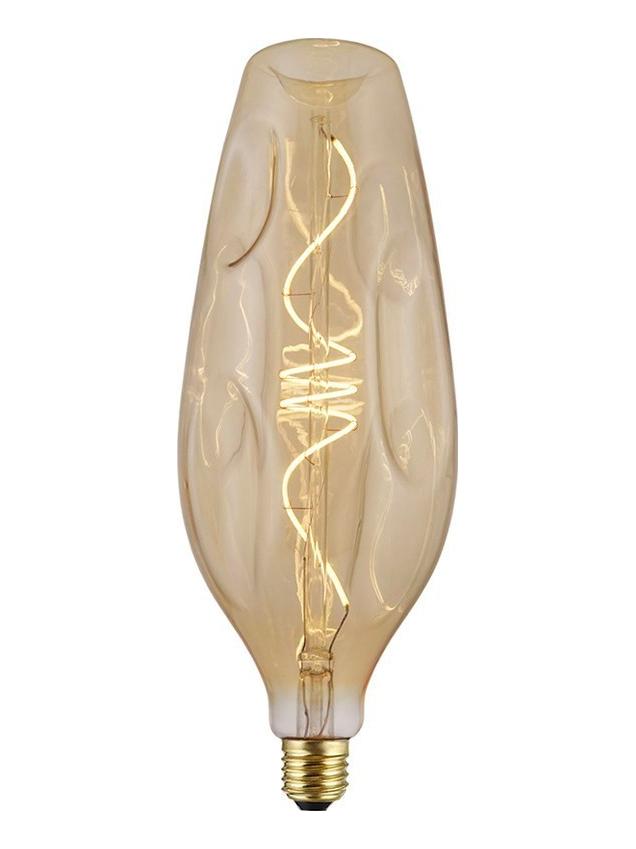 LED Curved Vintage Lamp BOTTLE BUMPED E27 5W Amber Dimmer